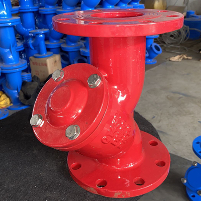Ferro duttile Gggg40 di DN250 Y della valvola a 4 pollici blu del filtro per i pezzi di ricambio del filtro da acqua