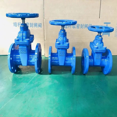 Bassa temperatura di gomma della valvola a saracinesca di Seat della guarnizione molle del ghisa 4inch di Ggg50 100mm