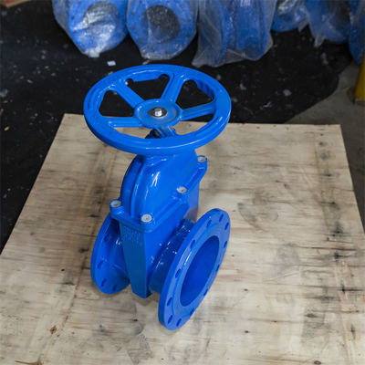 Estremità elastica della flangia dell'acqua di scarico F4 PN10 GGG50 della valvola a saracinesca di Seat del filo di rame